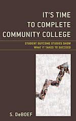 It's Time to Complete Community College