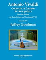 Antonio Vivaldi Concerto in D Major for Four Guitars