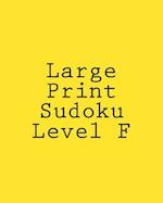 Large Print Sudoku Level F