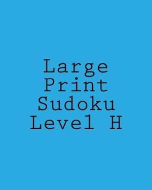 Large Print Sudoku Level H