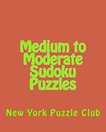 Medium to Moderate Sudoku Puzzles