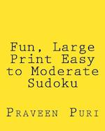 Fun, Large Print Easy to Moderate Sudoku