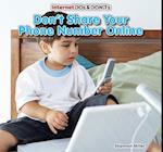 Don't Share Your Phone Number Online