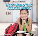 Don't Share Your Address Online