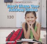 Don't Share Your Address Online