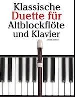 Klassische Duette Für Altblockflöte Und Klavier