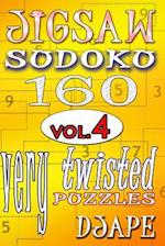 Jigsaw Sudoku vol. 4: 160 very twisted puzzles 