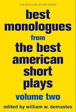 Best Monologues from the Best American Short Plays