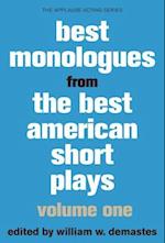 Best Monologues from Best American Short Plays