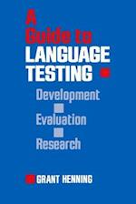 A Guide to Language Testing