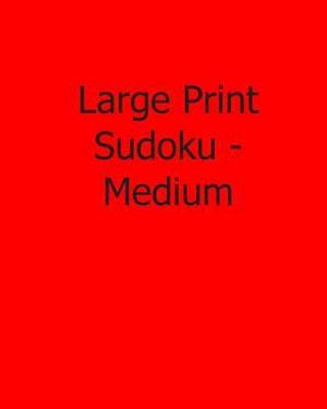 Large Print Sudoku - Medium