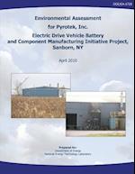 Environmental Assessment for Pyrotek, Inc. Electric Drive Vehicle Battery and Component Manufacturing Initiative Project, Sanborn, NY (Doe/Ea-1720)