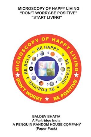 Microscopy of Happy Living - Don'T Worry Be Positive - Start Living Be Positive Be Brave Be Strong and Be Happy