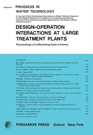 Design-Operation Interactions at Large Treatment Plants