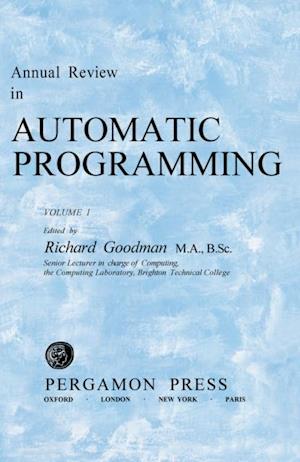 Annual Review in Automatic Programming