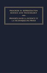 Progress in Refrigeration Science and Technology