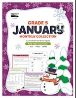 January Monthly Collection, Grade 5