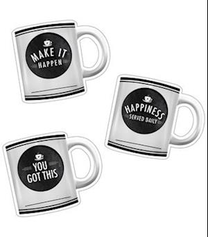 Industrial Cafe Motivational Coffee Mugs Cut-Outs