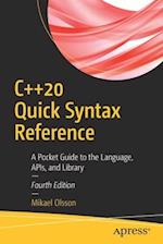 C++20 Quick Syntax Reference
