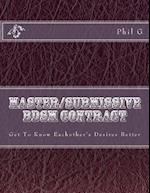 Master/Submissive Bdsm Contract
