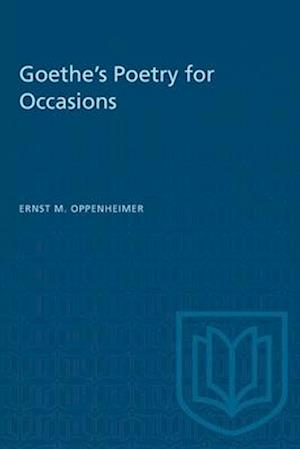 Goethe's Poetry for Occasions