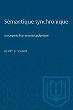 Sémantique synchronique