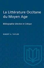 La Littérature Occitane du Moyen Age