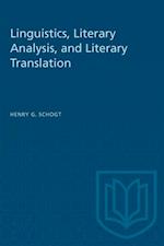 Linguistics, Literary Analysis, and Literary Translation