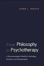 From Philosophy to Psychotherapy