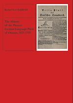 History of the Pioneer German Language Press of Ontario, 1835-1918