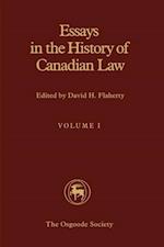 Essays in the History of Canadian Law