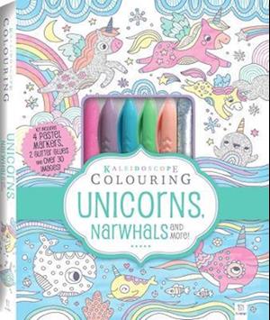 Kaleidoscope Pastel Colouring Kit: Unicorns, Narwhals, More