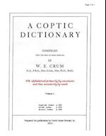 A Coptic Dictionary, Volume 1