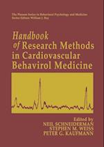 Handbook of Research Methods in Cardiovascular Behavioral Medicine