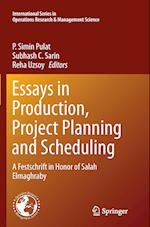 Essays in Production, Project Planning and Scheduling