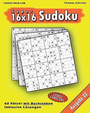 16x16 Super-Sudoku Mit Buchstaben 02