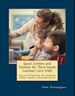 Quick Centers and Stations for Third Grade Common Core Math