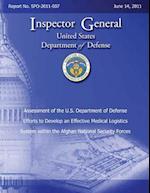 Assessment of the U.S. Department of Defense Efforts to Develop an Effective Medical Logistics System Within the Afghan National Security Forces