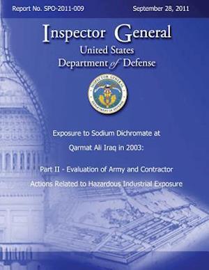 Exposure to Sodium Dichromate at Qarmat Ali Iraq in 2003