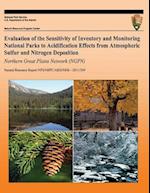 Evaluation of the Sensitivity of Inventory and Monitoring National Parks to Acidification Effects from Atmospheric Sulfur and Nitrogen Deposition Nort