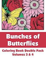 Bunches of Butterflies Coloring Book Double Pack (Volumes 3 & 4)