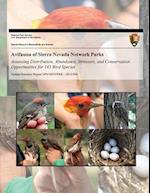 Avifauna of Sierra Nevada Network Parks