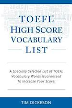 TOEFL IBT High Score Vocabulary List