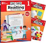 180 Days of Reading, Writing, and Math for First Grade 3-Book Set