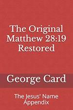 The Original Matthew 28