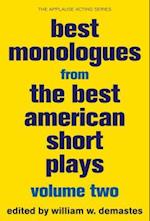 Best Monologues from The Best American Short Plays