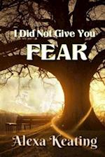 I Did Not Give You Fear