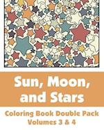 Sun, Moon, and Stars Coloring Book Double Pack (Volumes 3 & 4)