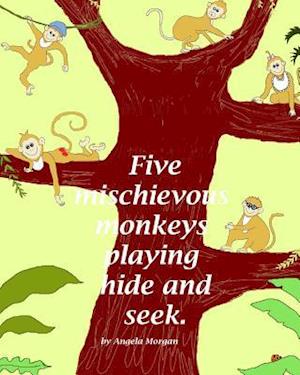Five Mischievous Monkeys Playing Hide and Seek