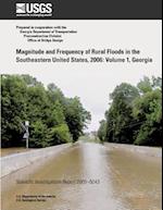 Magnitude and Frequency of Rural Floods in the Southeastern United States, 2006